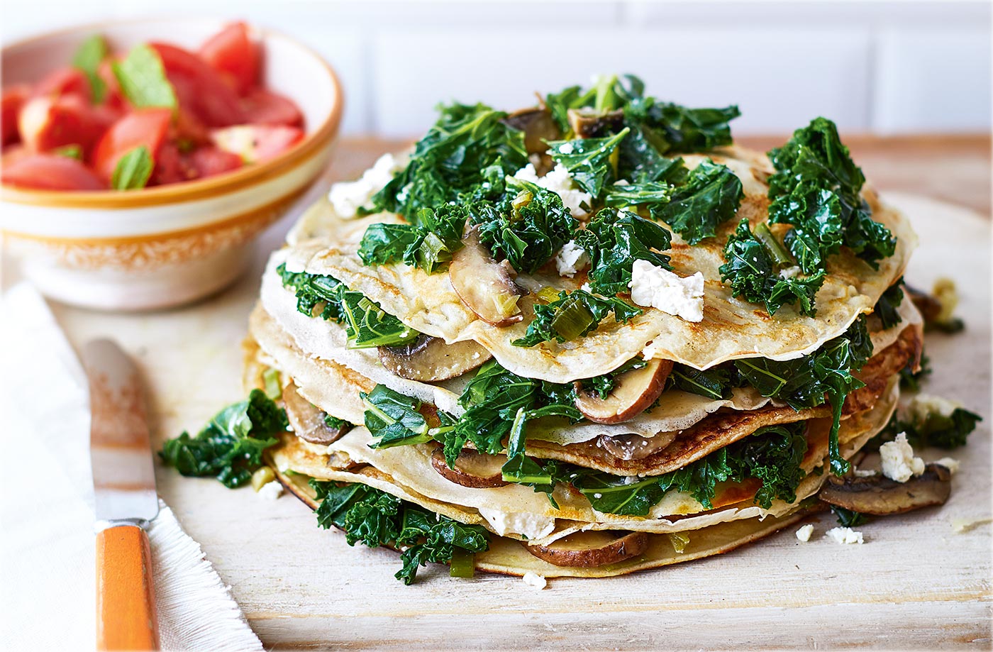 Cook food recipes with kale
